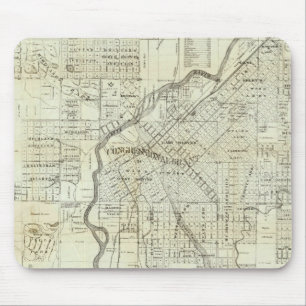 Thayer's Map of Denver Colorado Mouse Pad