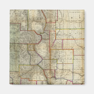 Thayer's New Map Of The State of Colorado Magnet