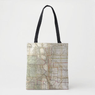 Thayer's New Map Of The State of Colorado Tote Bag