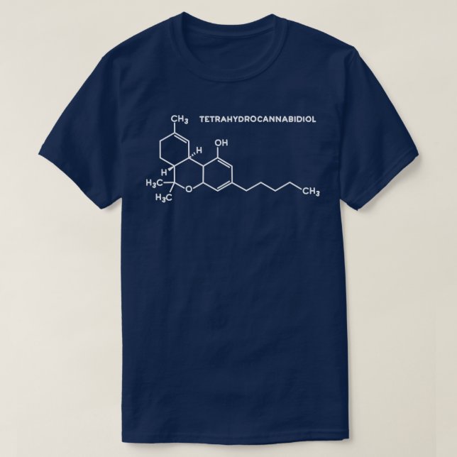 THC molecule T-Shirt (Design Front)