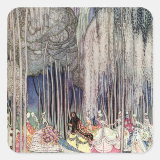 The 12 Dancing Princesses in the Forest by Nielsen Square Sticker