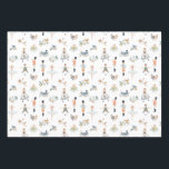 The 12 Days Of Christmas Gift Wrap<br><div class="desc">A sweet wrapping paper illustrating the 12 days of Christmas. Set of 3 sheets in matte of gloss. The back of each sheet has a grid for easy cutting.</div>