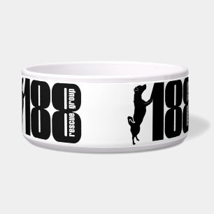 The 188 Rescue Group Logo Dog Bowl