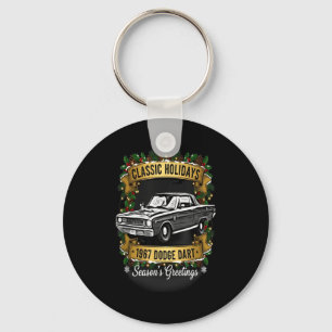 The 1967 Dodge Dart Clic Holiday Cheer Apparel Key Ring