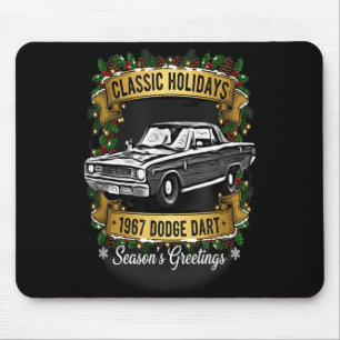 The 1967 Dodge Dart Clic Holiday Cheer Apparel Mouse Pad