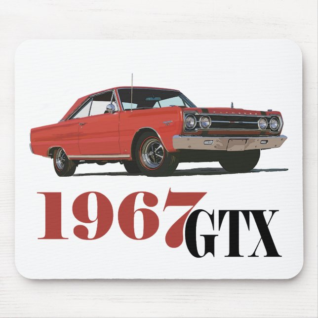 THE 1967 RED GTX MOUSE PAD (Front)