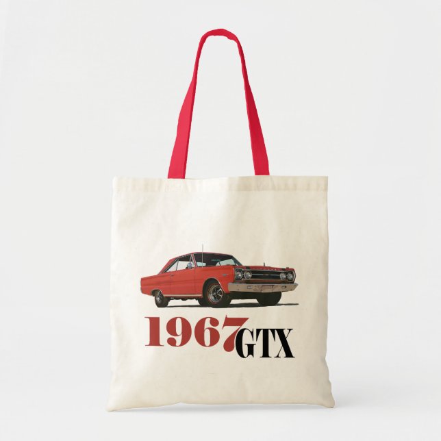 THE 1967 RED GTX TOTE BAG (Front)