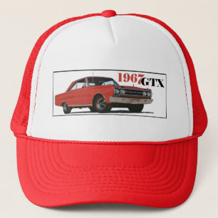 THE 1967 RED GTX TRUCKER HAT
