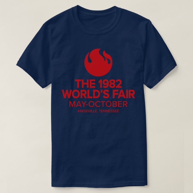 The 1982 Worlds Fair Knoxville Tennessee Months Re T-Shirt (Design Front)