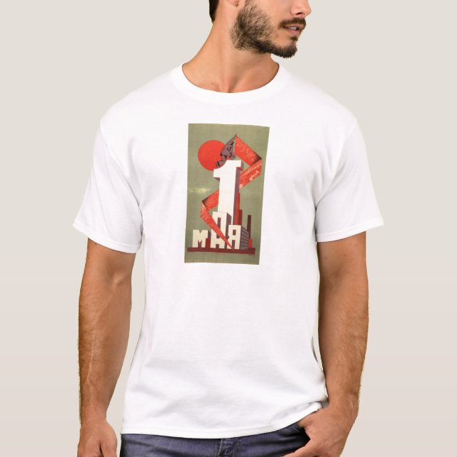 'The 1st of May' constructivism print T-Shirt (Front)