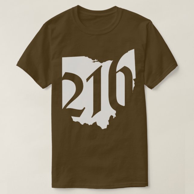 The 216 Represent Ohio TDesign T-Shirt (Design Front)