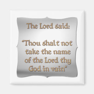 The 2nd Commandment Magnet