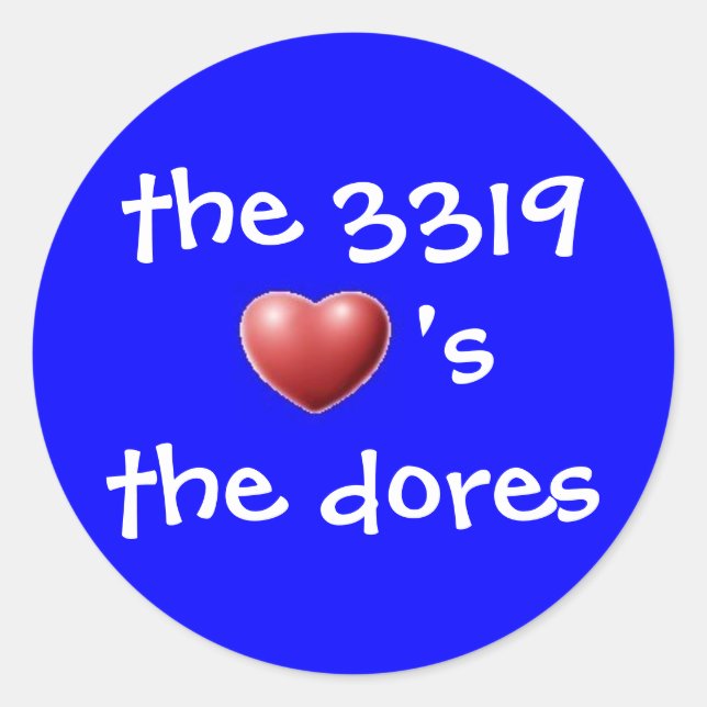 the 3319 classic round sticker (Front)