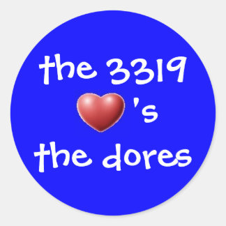 the 3319 classic round sticker