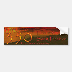 The 350 Project - Bumper Sticker