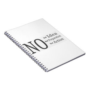 The 3 Keys to Success: Idea, Preparation, Action Notebook