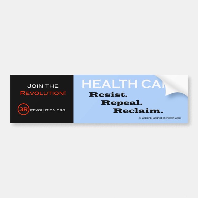 The 3R Revolution Bumper Sticker (Front)