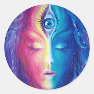 The 3rd eye classic round sticker