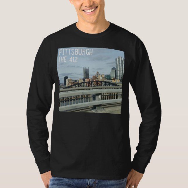 The 412 Pittsburgh View Long Sleeve Tee Mens (Front)