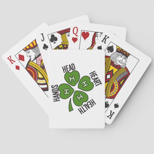 The 4 H's Playing Cards (Back)