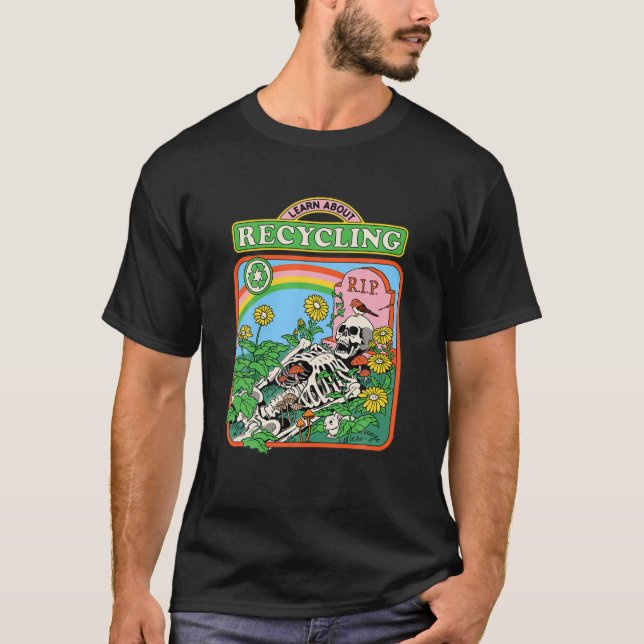 The 60S Inspired Classic Learns Abouts Recyclings T-Shirt (Front)