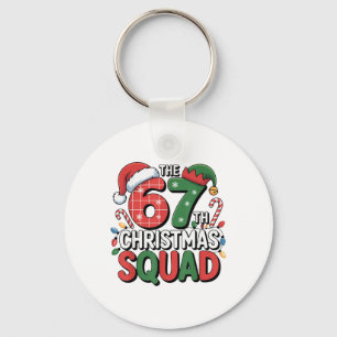 The 67th Christmas Squad Funny Family 67 X-mas  Key Ring