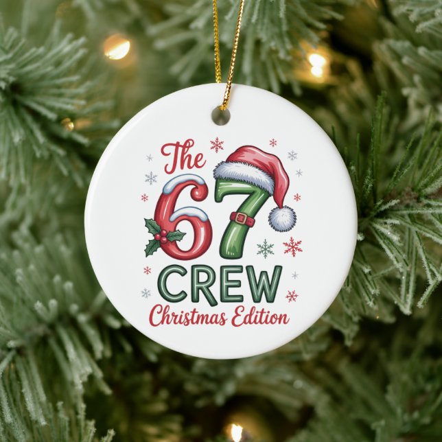 The 76 Crew Christmas Edition Family Holiday Xmas  Ceramic Tree Decoration (Tree)