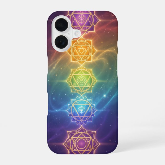 The 7 Chakras'11 iPhone 16 Case (Back)