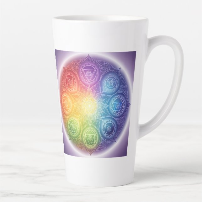 The 7 Chakras'9 Latte Mug (Right)