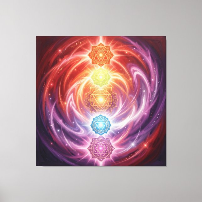The 7 Chakras´10 Canvas Print (Front)