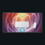 The 7 Chakras´10 Desk Mat<br><div class="desc">The 7 chakras are energy centers aligned along the spine that influence different areas of life — from safety and creativity to confidence,  love,  communication,  intuition,  and spirituality. When balanced,  they support harmony,  inner strength,  and overall well-being.</div>