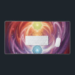 The 7 Chakras´10 Desk Mat<br><div class="desc">The 7 chakras are energy centers aligned along the spine that influence different areas of life — from safety and creativity to confidence,  love,  communication,  intuition,  and spirituality. When balanced,  they support harmony,  inner strength,  and overall well-being.</div>