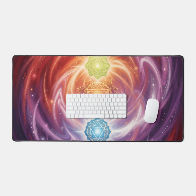 The 7 Chakras´10 Desk Mat (Keyboard & Mouse)