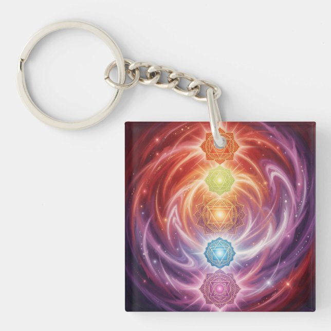The 7 Chakras´10 Key Ring (Front)