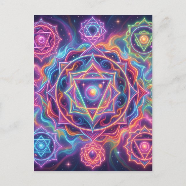 The 7 Chakras´10 Postcard (Front)