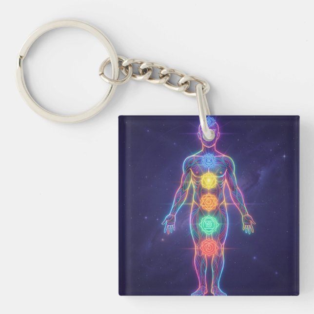 The 7 Chakras´2 Key Ring (Front)