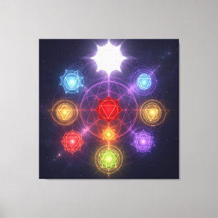 The 7 Chakras´3 Canvas Print