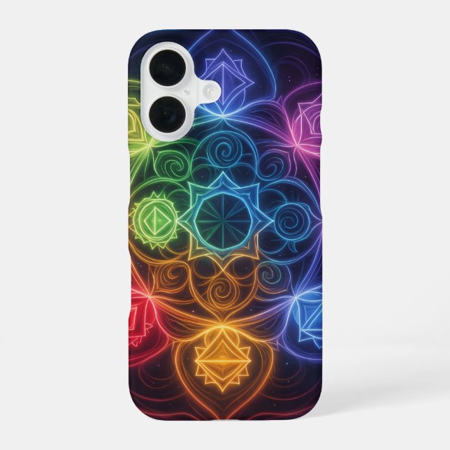 The 7 Chakras´3 iPhone 16 Case (Back)