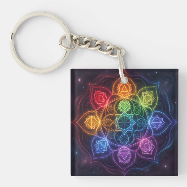 The 7 Chakras´3 Key Ring (Front)