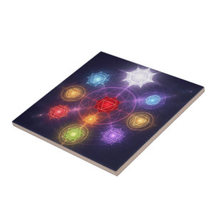 The 7 Chakras´3 Tile