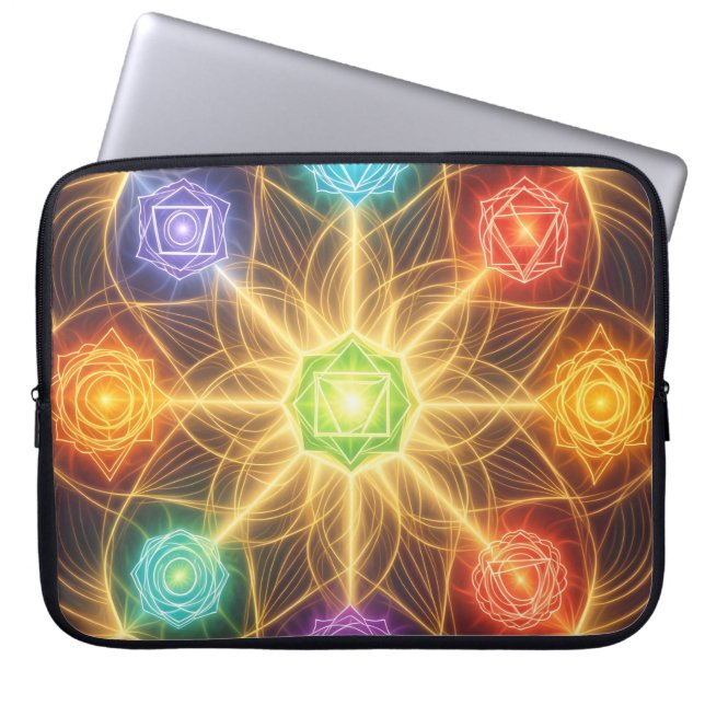 The 7 Chakras´4 Laptop Sleeve (Front)