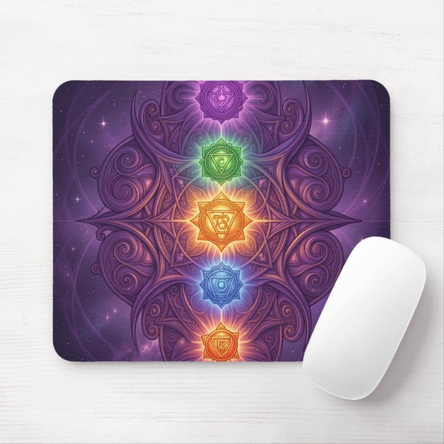 The 7 Chakras´5 Mouse Pad (With Mouse)