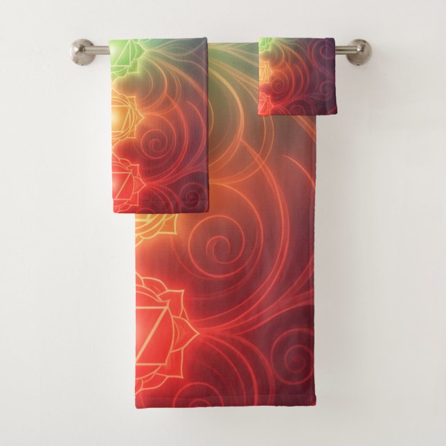 The 7 Chakras´9 Bath Towel Set (Insitu)