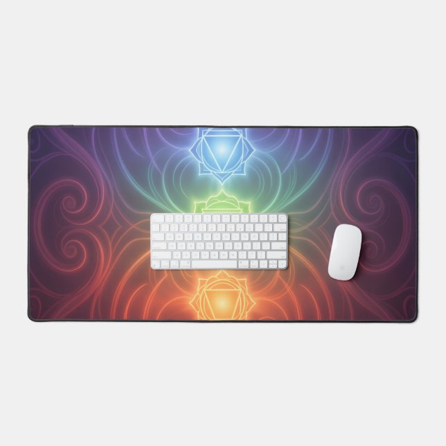 The 7 Chakras´9 Desk Mat (Keyboard & Mouse)