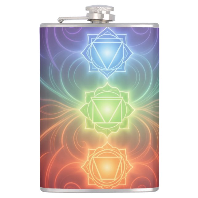 The 7 Chakras´9 Hip Flask (Front)