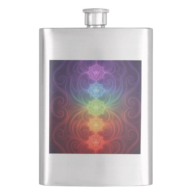 The 7 Chakras´9 Hip Flask (Front)