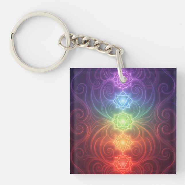 The 7 Chakras´9 Key Ring (Front)