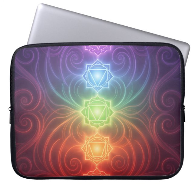 The 7 Chakras´9 Laptop Sleeve (Front)