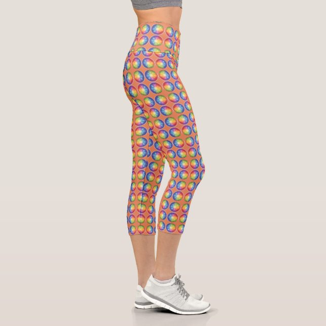 The 7 Chakras Capri Leggings (Right)