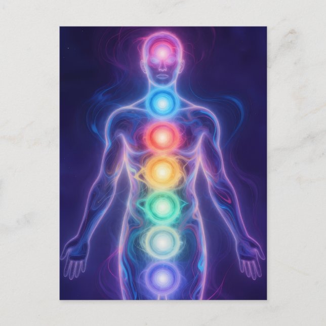  The 7 Chakras Holiday Postcard (Front)